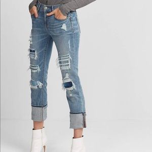 Express cropped skinny jeans size 6